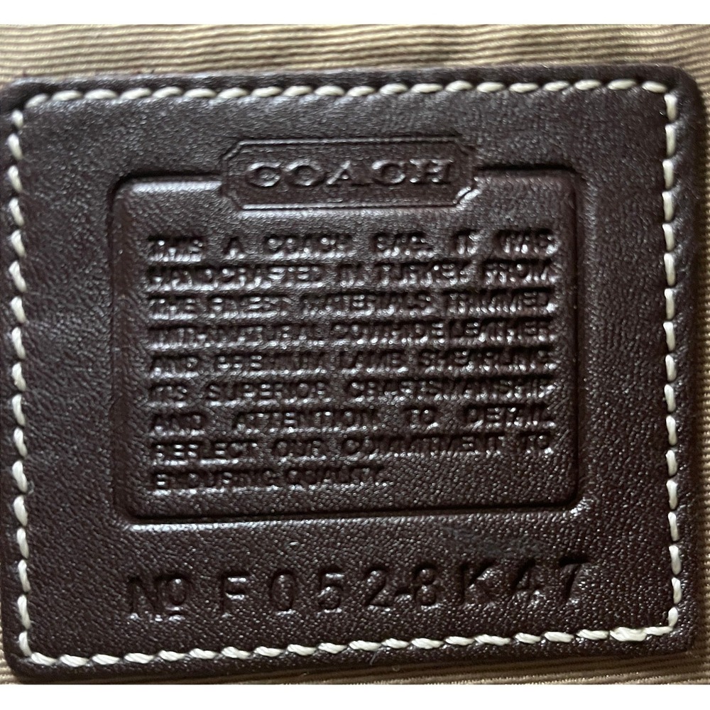 Vintage Y2K COACH Signature Shearling Fur Canvas Monogram Logo Bag 8K47 Dust Bag - Picture 6 of 9